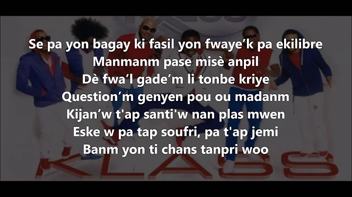 Pitit dey lyrics  Klass