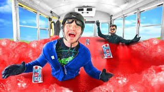 I Filled My School Bus With Slushie!