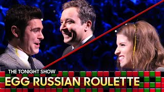 Tonight Show Egg Russian Roulette with Anna Kendrick and Zac Efron