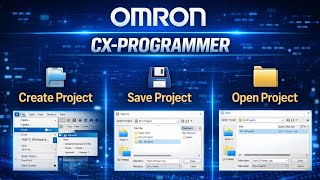 Omron CX-Programmer PLC Project Create | NO NC Contact & Coil Explained with Simulation (Beginner)