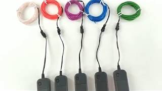 DIY Decoration Portable Neon EL Wire Light with Battery Pack screenshot 4