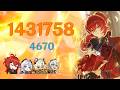 DILUC C6 Melt Floor 12 Bot Half Speedrun Abyss 6.3b