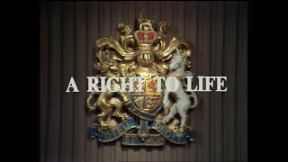 Crown Court - The Right to Life (1973)