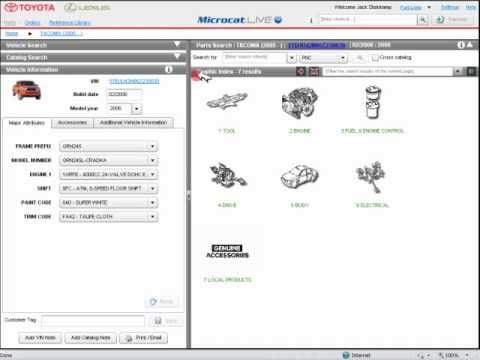 Microcat Live Overview (Toyota)