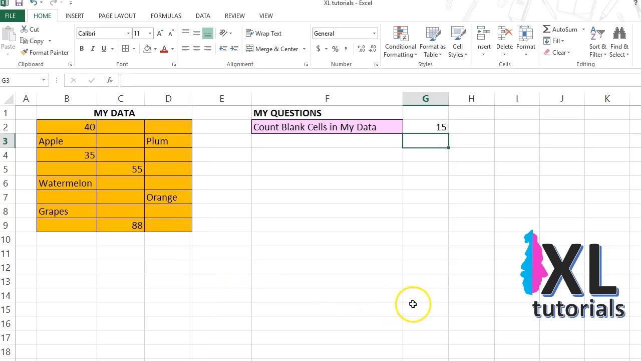 How To Count Blank Cells In Excel - Counting Empty Cells In Excel - YouTube