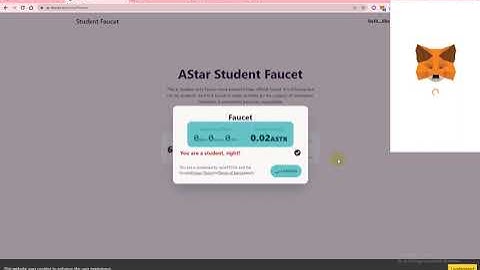 Hướng Dẫn Faucet Đồng Astar Mạng  Astar Network Miễn Phí Trên Metamask