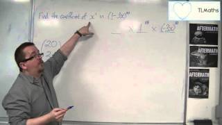 OCR MEI Core 1 8.09 Find the Coefficient of x^2 in (1 - 3x)^20