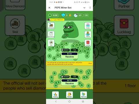 free Pepe mining ⛏️ and live withdrawal proof