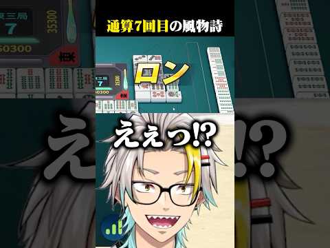 もはや風物詩になったオープンリーチ放銃に爆笑する歌衣メイカ #vtuber #歌衣メイカ #漢気麻雀