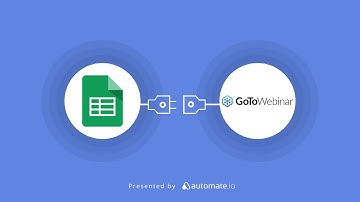 GoToWebinar and Google Sheets Integration 📝 Add registrants to GoToWebinar on new Google Sheets rows