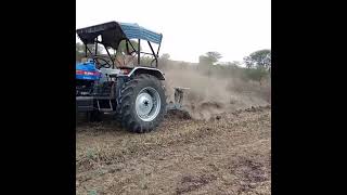 Powertack Euro 50 Di Next New Model Tractor With Plough Tractor Performance
