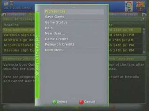 Football Manager 2007 XBox tutorial part 1