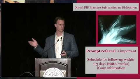 PAOS PEARL: The V Sign & Dorsal Fracture Dislocations of the PIP Joint