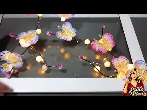 Luminous Butterflies from PLASTIC BAGS