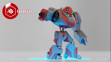 blender 3.0   fighter robot modeling, rigging, animation