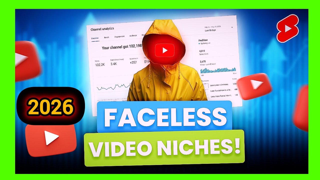 5 Faceless YouTube Channel Niches You Can Start in 2026 🚀 (No Camera ...