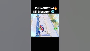 😱 Prime Papa Ne Kiya 1v4 Clutch vs Megatron Chacha 😂 | BGMI #whitelabrodorsnowhi