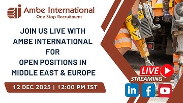 🌐 Unlock New Horizons: Live Session on Overseas Careers in the Gulf & Europe! ✈️ 📱