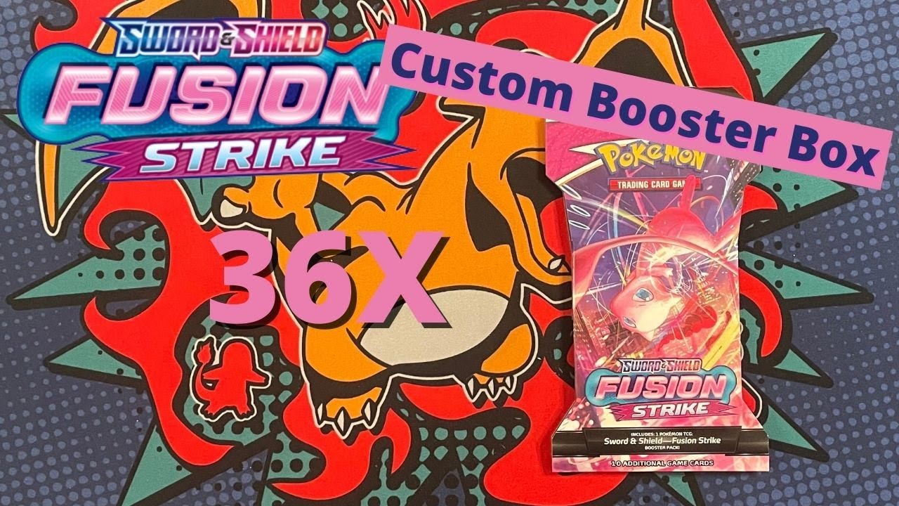 🔥 Custom Booster Box! 🔥 36X Fusion Strike Sleeved Booster Packs 