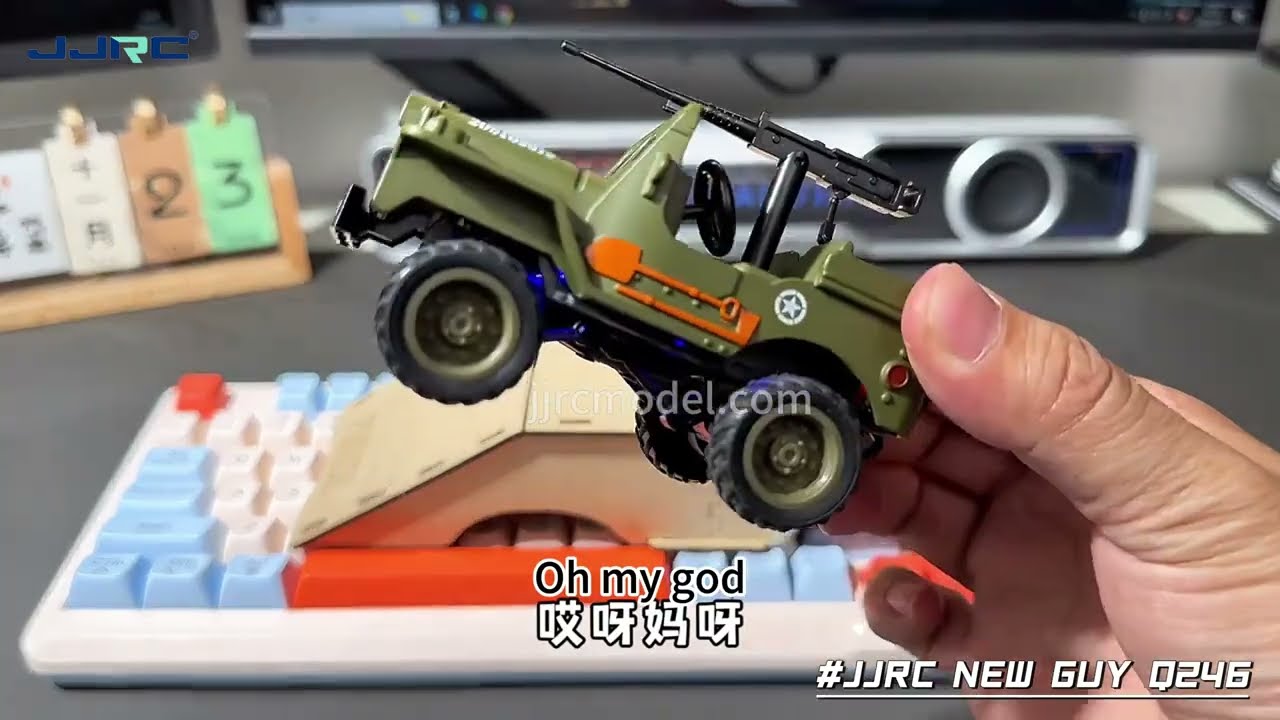 Tiny But Mighty! JJRC Q246 1/64 Mini Willys Jeep RC Crawler Takes