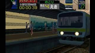 PS2【電車でGO3通勤編】電車に乗れずしょんぼりする女性