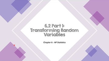 AP Stats: Transforming Random Variables