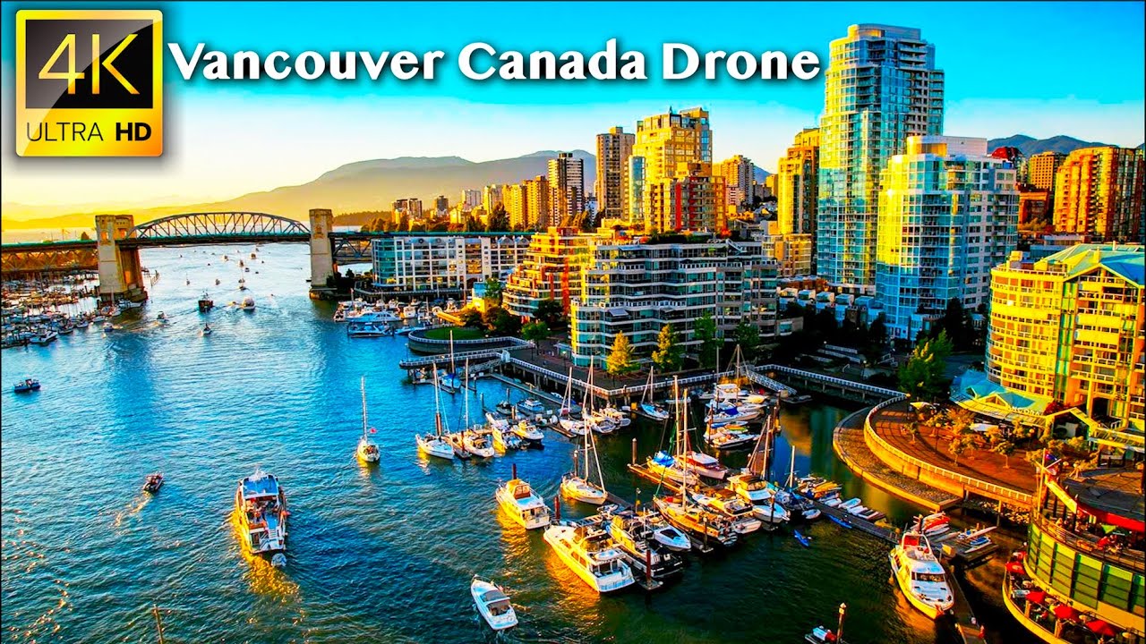 Vancouver BC Canada - 4K UHD Drone Video