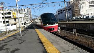 【４K】犬山駅　１０００系パノラマスーパー　特急豊橋行き