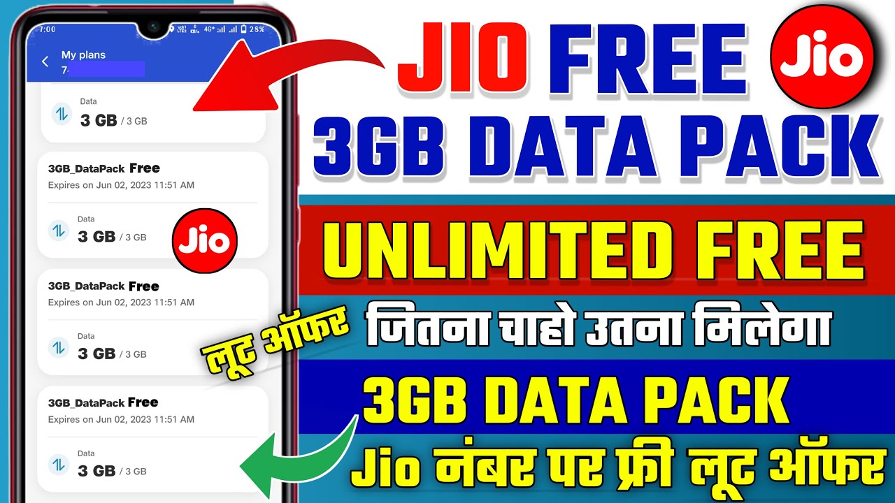Jio Free Unlimited 3GB Data Pack Jio 3GB Free Data jio-free-unlimited-3gb-data-pack-jio-3gb-free-data