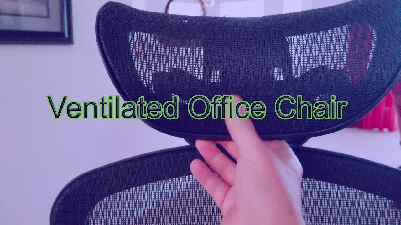 Ventilated Office Chair by Hyken. It is very comfortable. YouTube