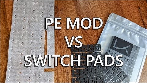 PE MOD vs KBDFANS SWITCH PADS