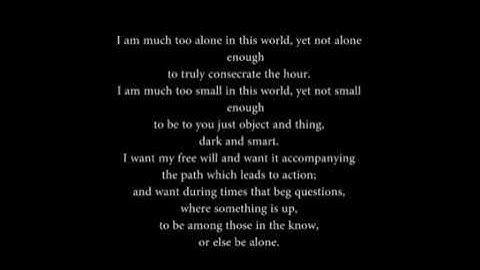 I Am Much Too Alone In This World