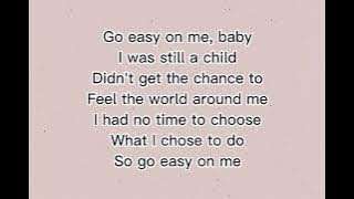 Adele - Easy On Me (Lirik)