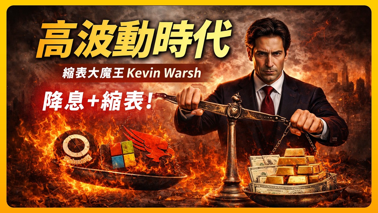 高波動時代來臨！ Kevin Warsh「降息＋縮表」會引爆什麼？軟體股被血洗只是開始？
