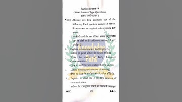 B.Com FIRST SEM Business Communication 2024-25 | Paper | Knowledge Park Institute | Parvez Saifi