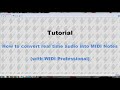 Tutorial - How to convert real time audio to MIDI (WIDI Professional 4.0) Mp3 Song