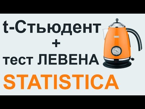 T-критерий СТЬЮДЕНТА и тест ЛЕВЕНА STATISTICA #03` | СТАТИСТИКА STATISTICA update