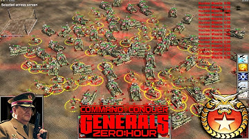 China Tank 1vs7 Random Generals | Command & Conquer Generals Zero Hour