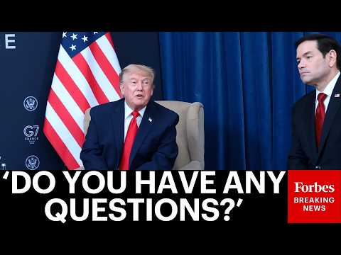 President Trump Takes Question After Question From Reporters On The Iran Peace Deal