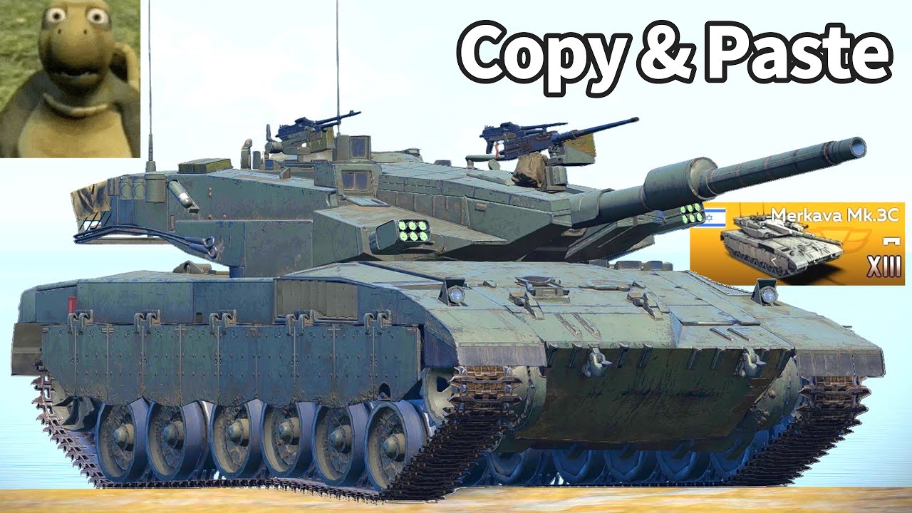 New Ctrl+V Tank ”Merkava Mk.3C” experience - War thunder mobile