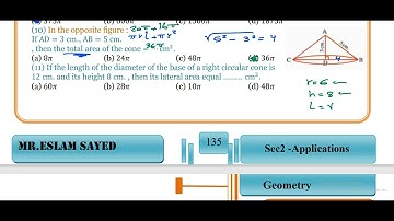 Mr.Eslam Sayed H.W. Sec.2  "The Cone" Applied Math