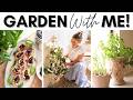 A DAY IN THE GARDEN! || EASY SUMMER GARDEN RECIPES || DIY CLAY PLANT CHARMS