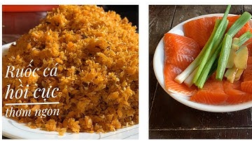 Ruốc cá hồi cực ngon, siêu dễ!  (How to make salmon rousong)🐟🐟🐟