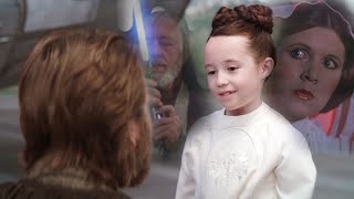 This is why Leia know who is Ben Kenobi (But pretend didn't know)