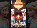 🕊️ Elsa and cindrella both princeces are together ✨😭❤️ #disneycharacter #frozen #disneyprincess