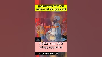 #shorts GURU ARJAN DEV JI ਸੁਖਮਨੀ ਸਾਹਿਬ ਜੀ ਦਾ ਪਾਠ ਕਰਦਿਆ ਜਦੋਂ ਰੱਬ ਪ੍ਰਗਟ ਹੋ ਗਏ #guruarjandevji #khalsa