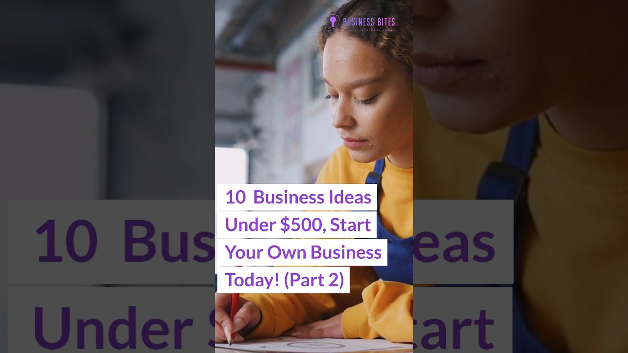 10 Home-Based Business Ideas Under $500, Start Your Own Business Today! (Part 2) - YouTube