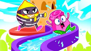 The Longest Slide for Kids Song💦🛝Waterpark Fun 😍 Kids Songs by VocaVoca Friends 🥑