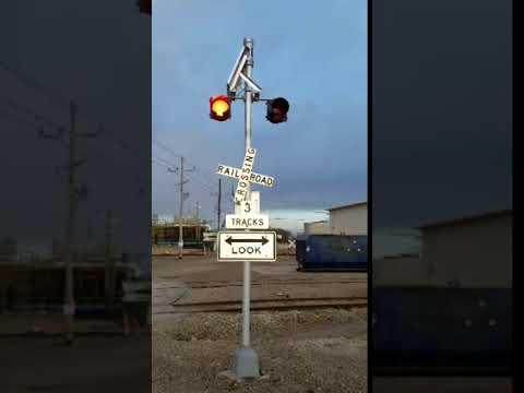 Solar Railroad Crossing System by Solar Lighting International,® Inc. installed at Compass Minerals