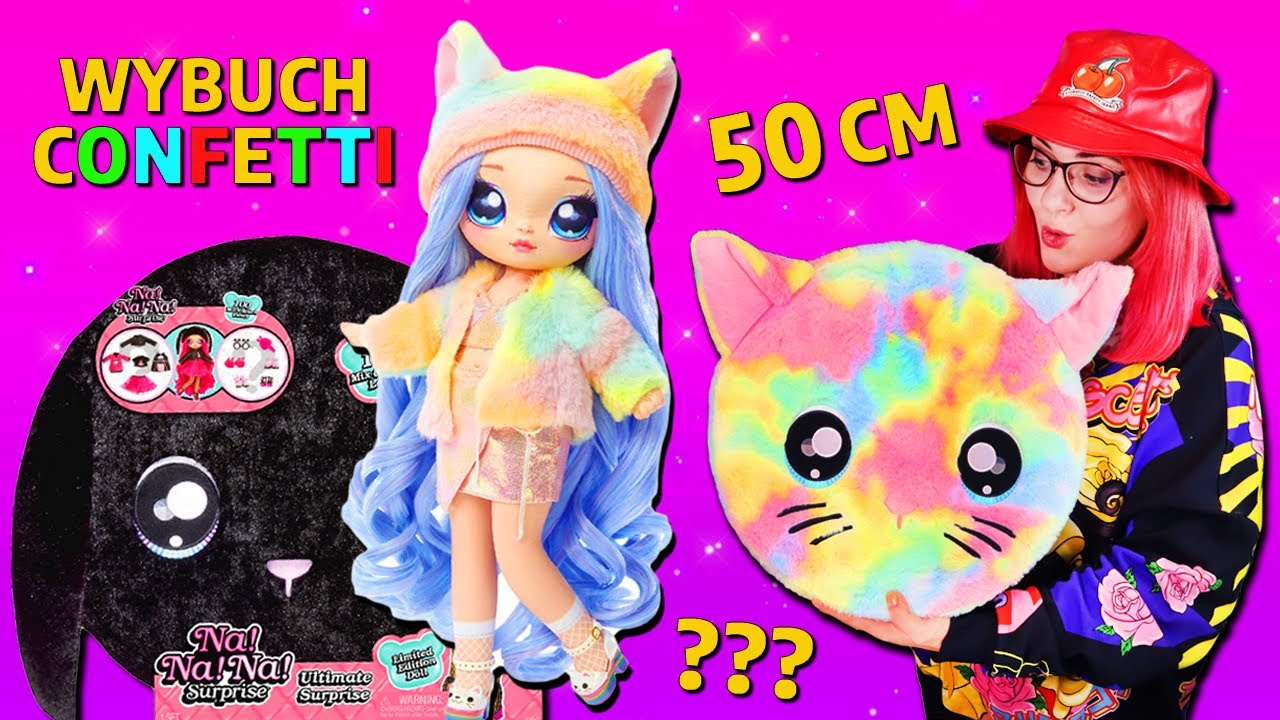 GIGANT KRÓLIK I KOTEK 😅 WIELKIE LALKI Na Na Na Surprise *CONFETTI* 🎉 miss Aga